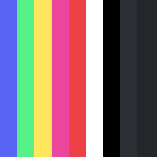 Discord brand color palette showcasing various shades used in their branding
