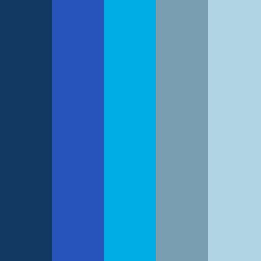 Blockchain brand color palette showcasing various shades used in their branding