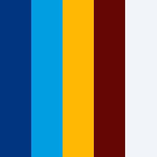 Booking.com brand color palette showcasing various shades used in their branding