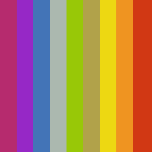 Creative Commons brand color palette showcasing various shades used in their branding
