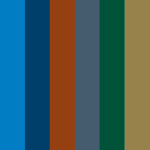 Diebold brand color palette showcasing various shades used in their branding