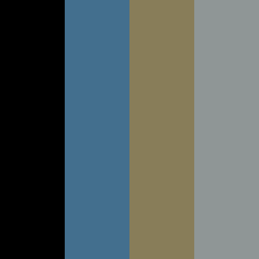 Gibson brand color palette showcasing various shades used in their branding
