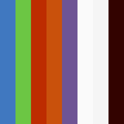 GitHub brand color palette showcasing various shades used in their branding