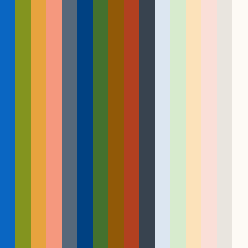 LinkedIn brand color palette showcasing various shades used in their branding
