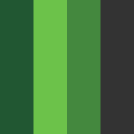 Node.js brand color palette showcasing various shades used in their branding