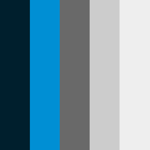 Oktopost brand color palette showcasing various shades used in their branding