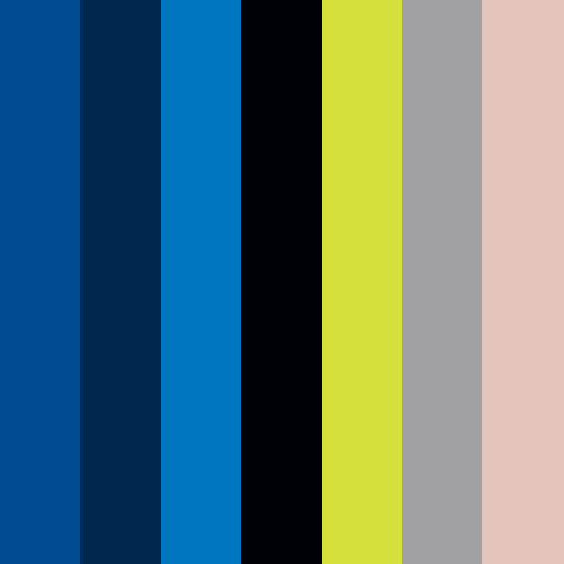 Pac-12 brand color palette showcasing various shades used in their branding