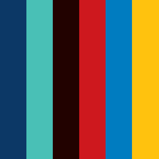 Alienware brand color palette showcasing various shades used in their branding