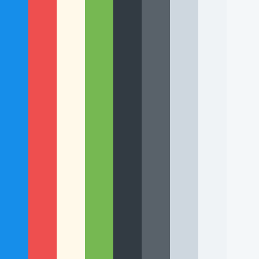 Buffer brand color palette showcasing various shades used in their branding