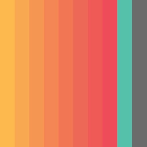 Dindr brand color palette showcasing various shades used in their branding