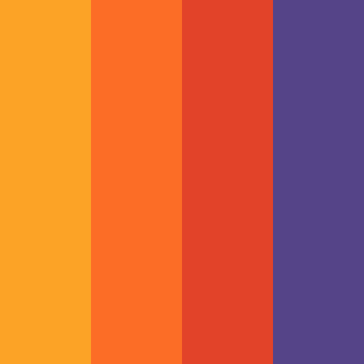 GitLab brand color palette showcasing various shades used in their branding