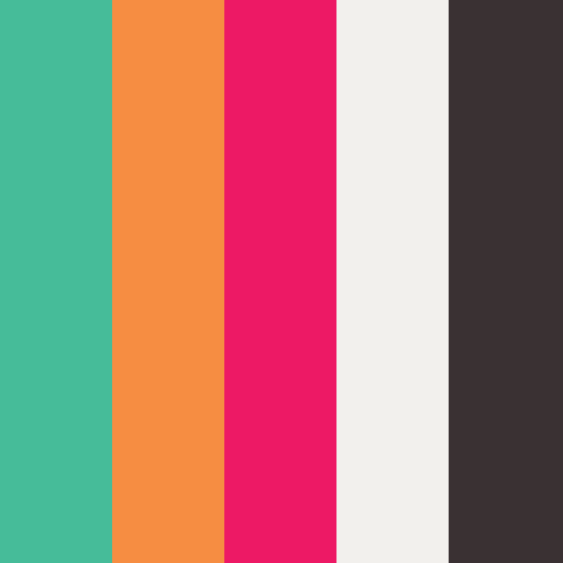 Gitter brand color palette showcasing various shades used in their branding