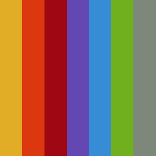 NBC brand color palette showcasing various shades used in their branding