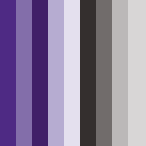 Northwestern University brand color palette showcasing various shades used in their branding