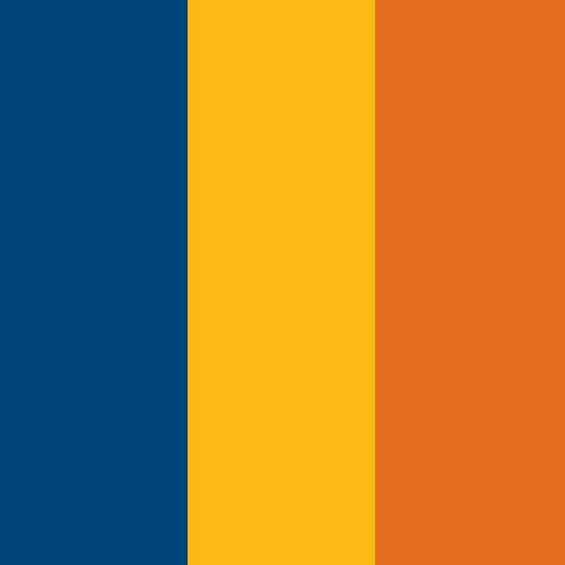 SunTrust brand color palette showcasing various shades used in their branding
