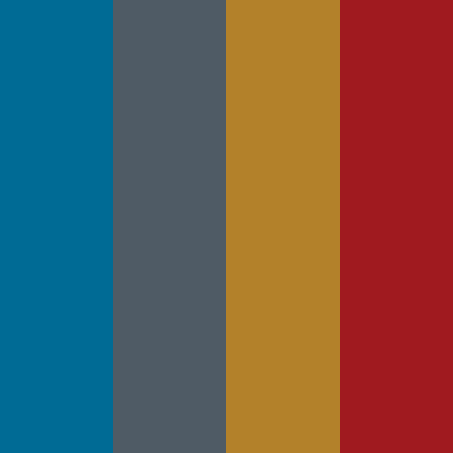 The Ritz-Carlton brand color palette showcasing various shades used in their branding