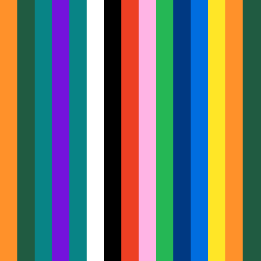 World Organisation of the Scout Movement brand color palette showcasing various shades used in their branding